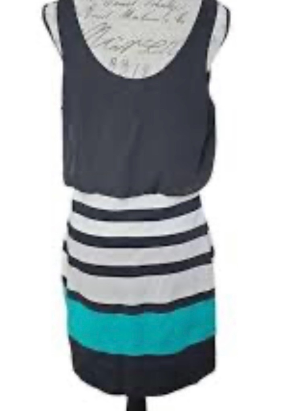 Express  color block  striped chiffon  top bodycon dress from 2012 collection.